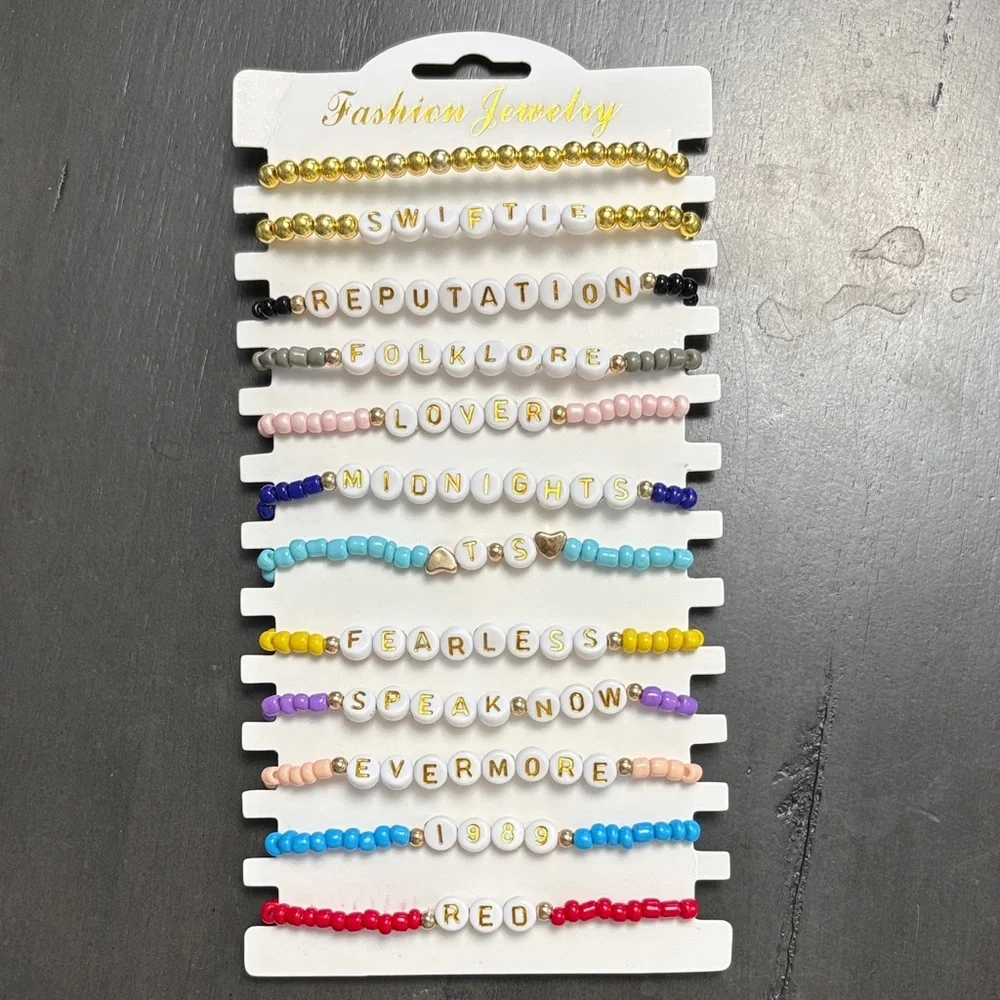 Taylor Swift Friendship Bracelets Colorful Beaded Kids Bracelets Set